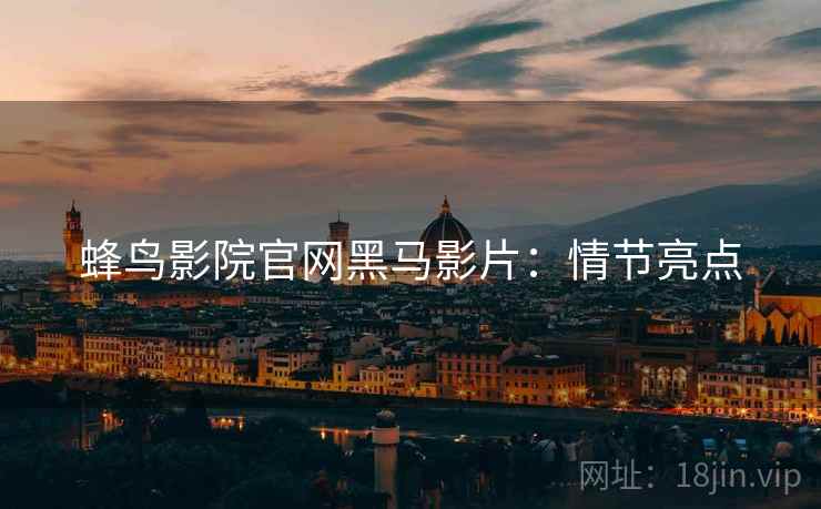蜂鸟影院官网黑马影片：情节亮点