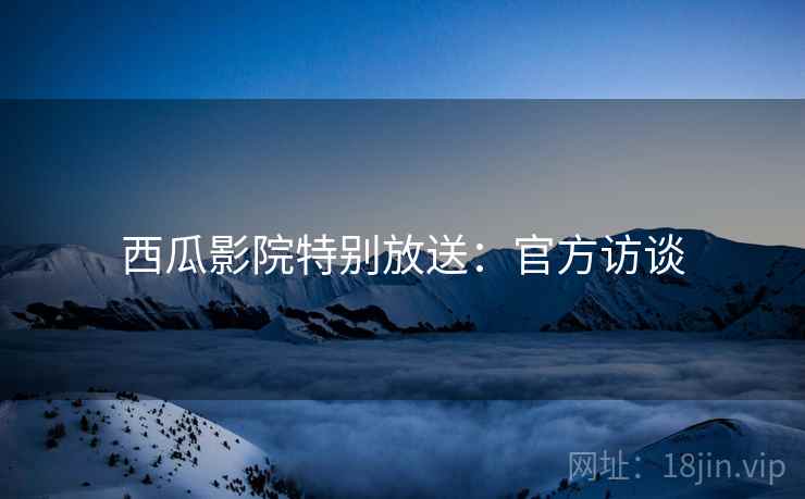 西瓜影院特别放送：官方访谈